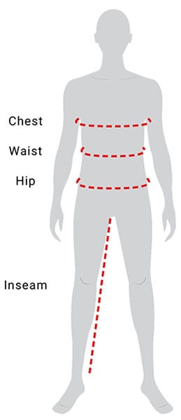 Jaanuu Mens Size Guide Kara