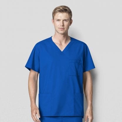 mens scrub tops with pockets