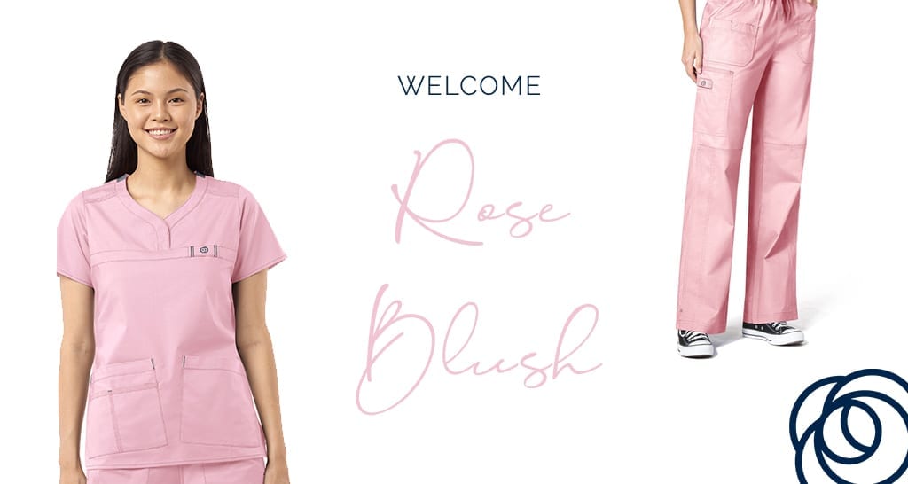 The latest pink scrub tops available from Kara UK