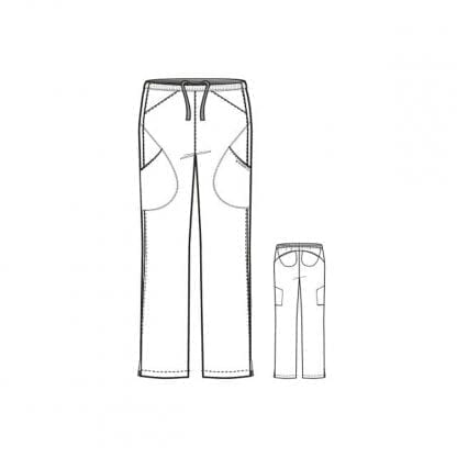 WonderTECH Women's Straight Leg Trousers WW5113 Style Outline