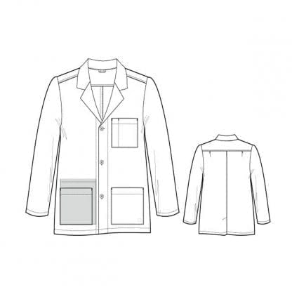 WonderLAB Men's Consultation Coat WW7102 Style Outline