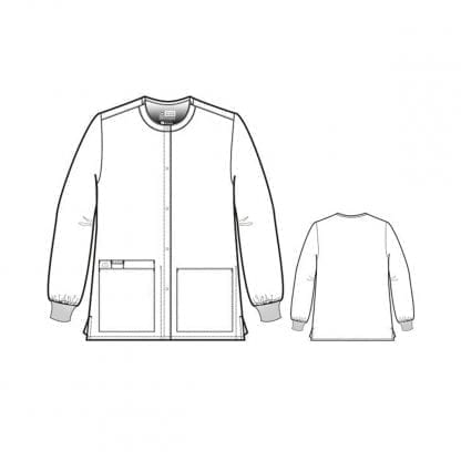 WonderWORK Unisex Snap Front Jacket WW800 Style Outline