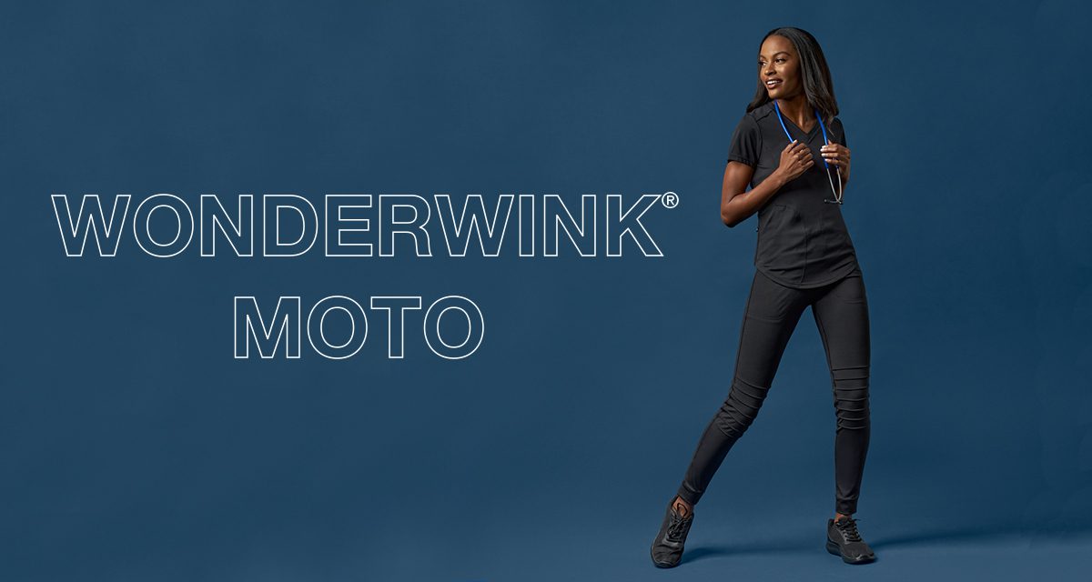 WonderWink Moto Pintuck Jogger Scrub Pants