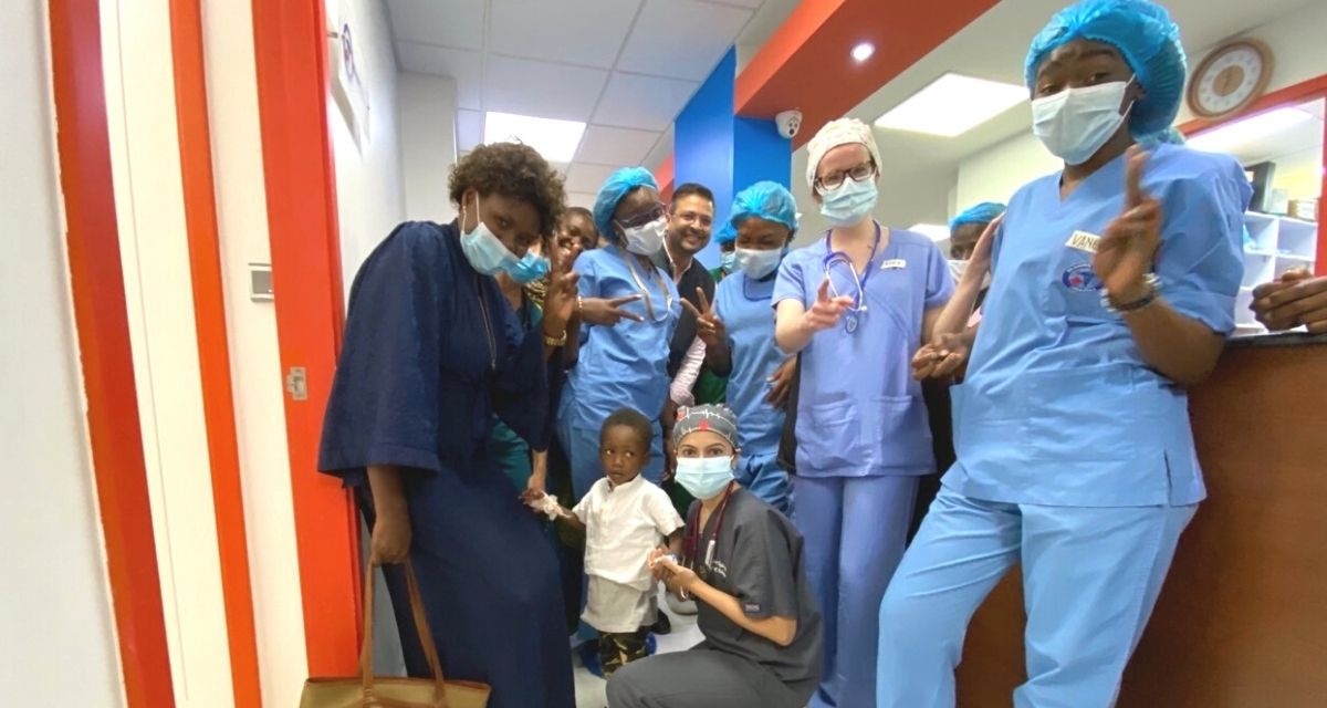 Kara donates scrubs to nurse visiting Congo